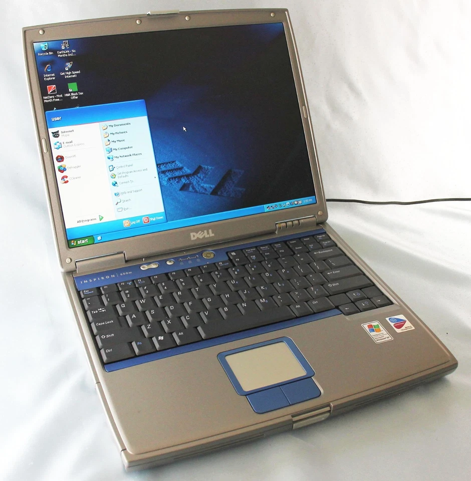 DELL INSPIRON 600M ~ PENTIUM M/ 14.1"/ 1GB RAM/ 60GB HDD/WIN XP PRO ~ REPARADO Foto 2 de 4