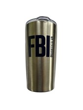 FBI Quantico VA Stainless Steel Tumbler Cup Travel Mug