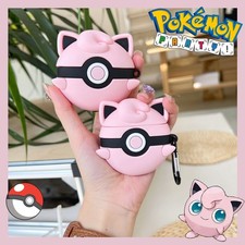 For Apple Airpods 4,3,2,1 Pokemon Earphone Case Pink Poke Ball Shockproof Cover