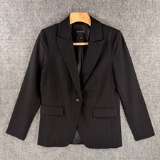 Banana Republic Black One Button Tailored Sculpted Blazer Size 4 NWT