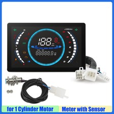 Digital Motorcycle Dashboard Universal LED Speedometer RPM Adjustable 7in LCD