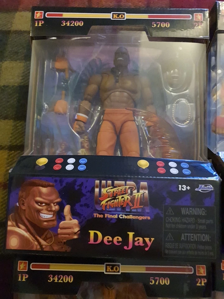 Jada Street Fighter 2 Action Figure collection - Ryu, Ken, Bison, Guile & more! - Image 2 of 4