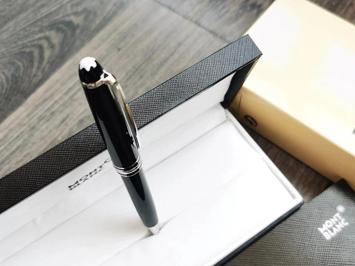 Montblanc Platinum Finish Meisterstuck Classique Luxury Ballpoint Pen 163