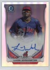 2014 Bowman Chrome Prospect Refractor 23/500 LeVon Washington #BCAP-LW Auto 0us8