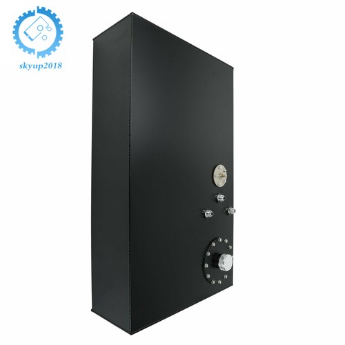 17 Gallon/64L Fuel Cell Gas Tank w/ Cap & Level Sender Street Rod Aluminum Black - Picture 2 of 7