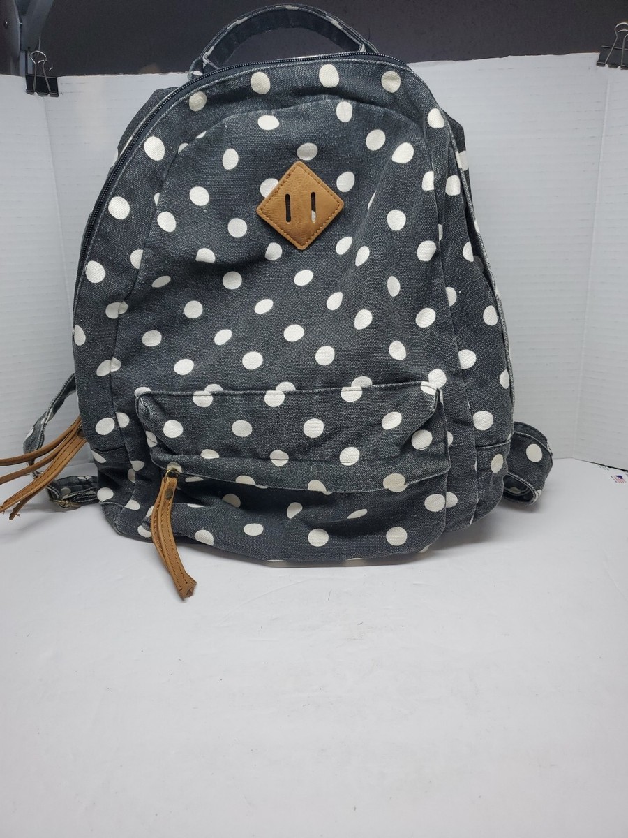 ISO DEMIN POLKA DOT BACKPACK Jansport Cool Student Backpack In Dark Denim Polka Dot  main image 2