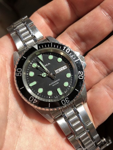Bellissimo orologio subacqueo uomo automatico Yema Cap Horn anni 90 svizzero ETA 2836-2 40mm - Foto 9 di 12