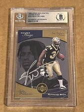 RICKY WILLIAMS AUTO SIGNED 1999 UD OVATION CENTER STAGE RC NM-MT BECKETT