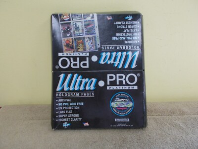 vgt NOS 1996 ULTRA PRO PLATINUM HOLOGRAM card  SLEEVES  75 ~  count TRADING CARD