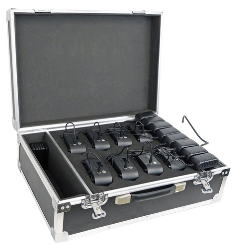Rockville MINI RF4 V2 CHARGE PACKAGE BLACK 8 DJ Par Wash Up Lights+Case+App Ctrl - Picture 10 of 12