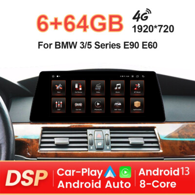 10.33'' DAB Autoradio Carplay 14 64G GPS DAB Für BMW 5 Series E60 E61 E64 CCC