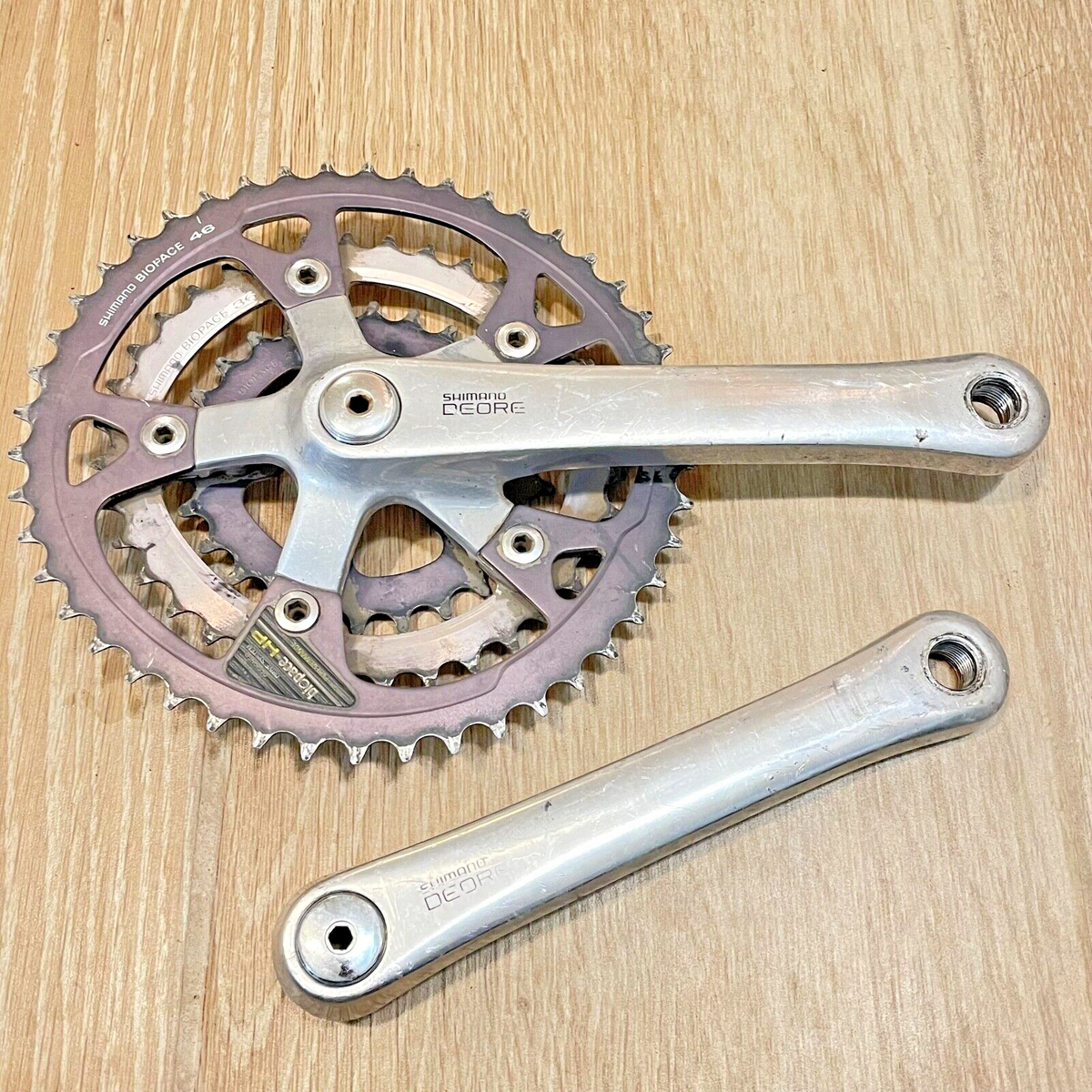 Shimano Deore Crankset Fc-mt60 Triple Crank 170mm Vtg MTB Shimano Deore Crankset Fc-mt60 Triple Crank 170mm Vtg MTB