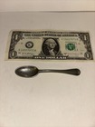 Early Pewter SALT SPOON 4 1/8”, 10.5 cm With Shell Pattern at Base Of Handle — photo 1