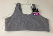 2XL Fruit Of The Loom Plus Tank Style Comfort Bras - 2 Pack Cotton Stretch NWT