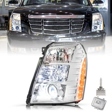 For 2007-2014 Cadillac Escalade Headlight w/Ballast&Bulbs HID Driver Side LH