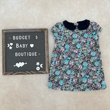 JANIE AND JACK Gallery Muse Floral Collared Dress Size 6-12 Months