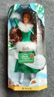 Disney Beauty and the Beast Belle Puppe Christmas 1998 USA Walmart Exclusiv