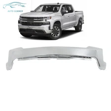Chrome Steel Front Bumper Fit For Chevy Silverado 1500 2019 2020 2021 W/O Park