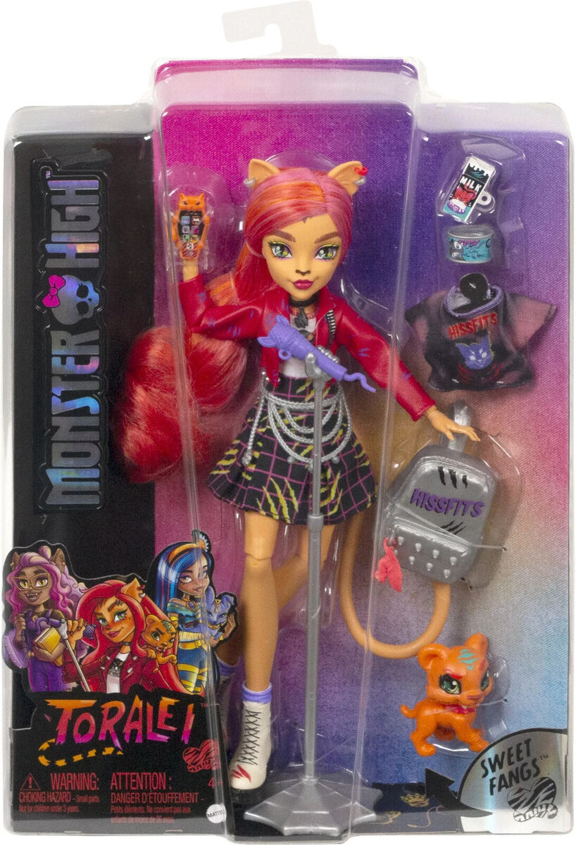 Monster High TORALEI Doll & Pet SWEET FANGS Play Set G3 Reboot NEW 2022 In  Hand