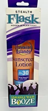 Stealth Flask Smuggle Your Booze In Safe Fake Sunscreen Tube 10 Oz BYOB #H