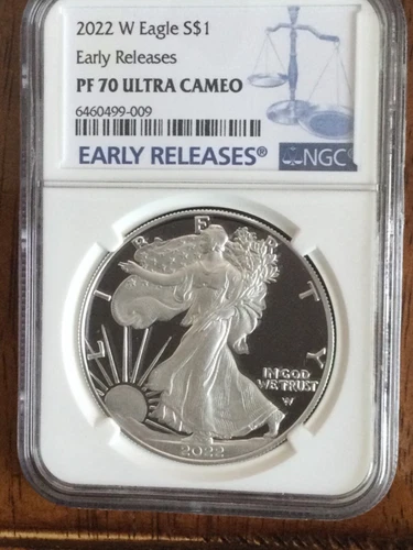 2022 W AMERICAN SILVER EAGLE  NGC PF70 ULTRA CAMEO ‘EARLY RELEASES’