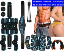 EMS Abdominal Muscle Toning Trainer ABS Stimulator Toner Fitness Binder Gym Belt