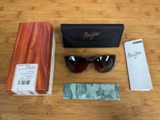 NEW-WOMENS MAUI JIM STARFISH SUNGLASSES, RS744-22B, SANDSTONE W/BLUE FRAME 259