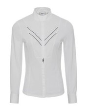Image of Horseware AA Pc Top Competition White Shirt Equestrian Top Size UK 12 M Eur 40