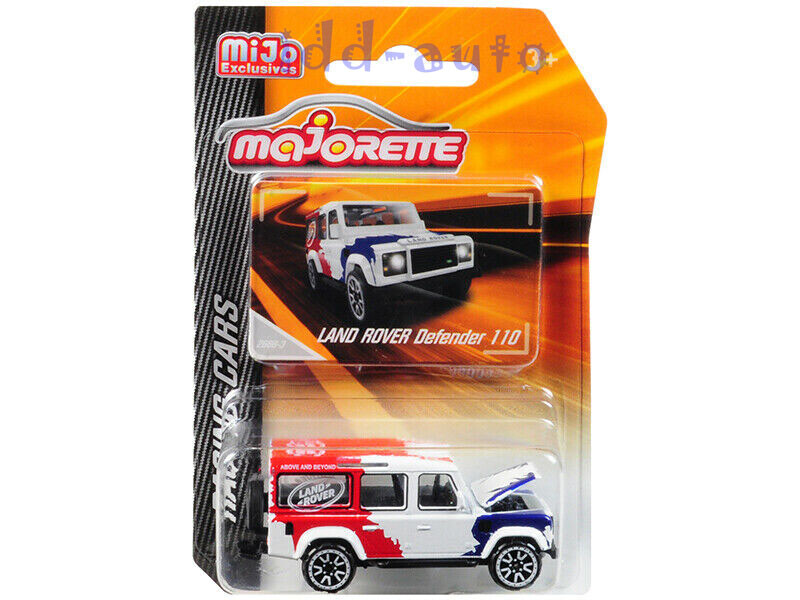 MAJORETTE LAND ROVER DEFENDER 110 RACING CAR 1/60 DIECAST MODEL CAR 4009MJ1