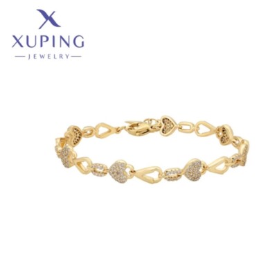 Xuping Jewelry Trendy Exquisite Elegant Women's Bracelet Light Gold Color