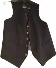 Medium Black Formal Suit Waistcoat Vest