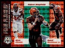 2020 Panini Mosaic Flea Flicker Mosaic Green Prizm Odell Beckham Jr./Baker