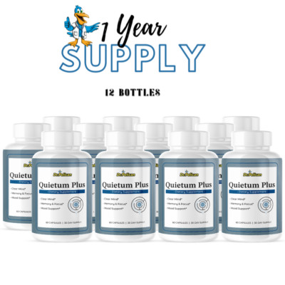 Quietum Plus- Brain Support- 12 Bottles- 720 Capsules