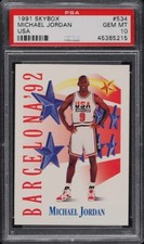 1991 SKYBOX TEAM USA MICHAEL JORDAN #534 PSA 10 GEM MINT