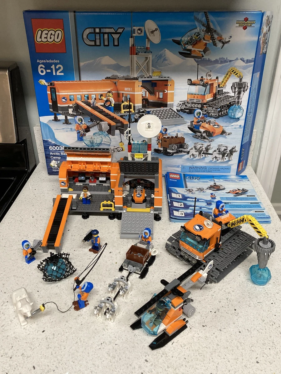 Lego Town City #60036 Adult Owned Arctic Base Camp Set: 100% Complete