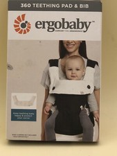 Ergobaby Teething Pad and Bib for 360 Baby Carrier, Natural, 7.8x5.2x1.4 Inches
