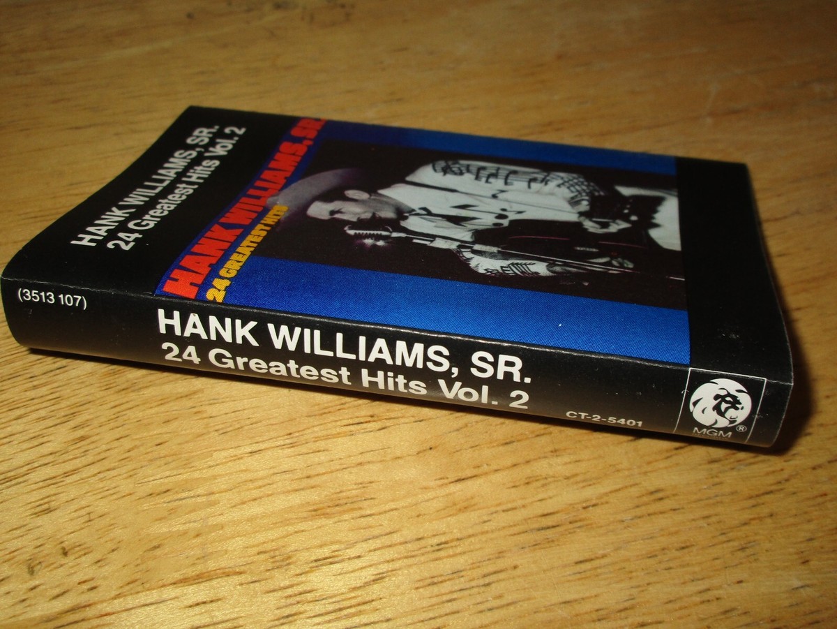 24 Greatest Hits, Vol. 2 by Hank Williams (Cassette, Album
