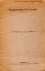 Wade, A E & Webb, J A  MONTGOMERYSHIRE PLANT RECORDS 1943 Paperback BOOK