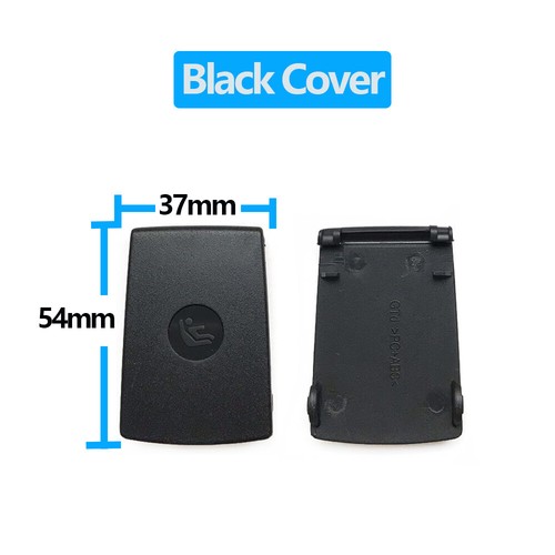 Black Rear Child Seat Safe Anchor ISOFix Cover Flap For BMW E84 E87/E90/F30 US - Bild 3 von 6