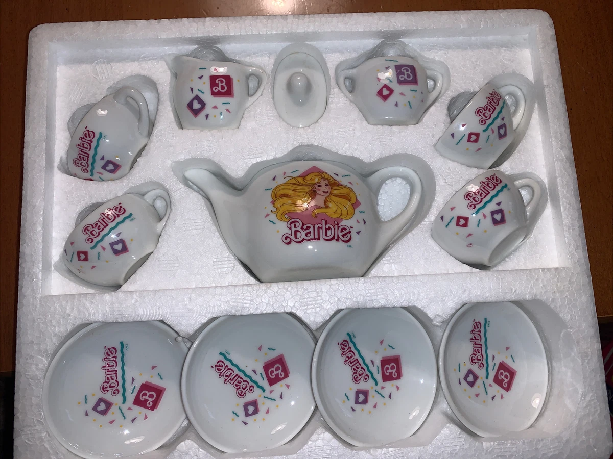 Barbie china sales tea set 1989