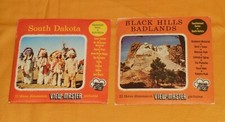 vintage SOUTH DAKOTA  BLACK HILLS BADLANDS VIEW-MASTER REELS packet lot x2