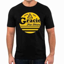 Gracie Fighter BJJ Brazilian Jiu Jitsu T-shirt Tee MMA Mixed Martial arts