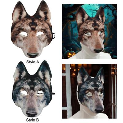 Wolfskopf Maske weich interessant praktisch Wolf Cosplay Requisiten Gruselmaske für