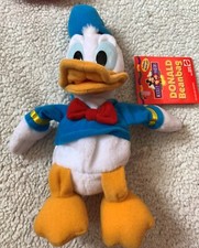 Mattel Donald Beanbag Plush 8-9 inch High, Disney, Donald Duck