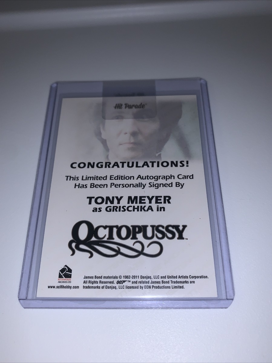Tony Meyer As Grischka In Octopussy Autographed Card. | eBay