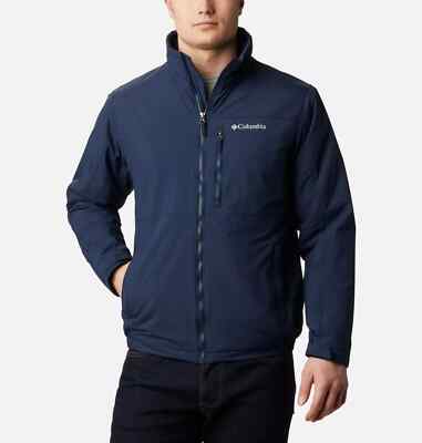 Columbia  Northern Utilizer men's Water Resistant Jacket color navy blue Size 2x
