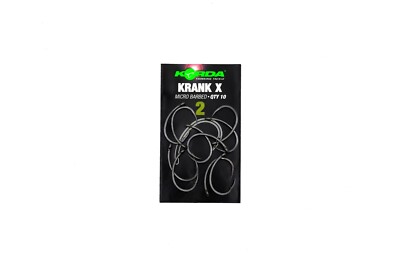 Korda Teflon Coated Micro Barbed Krank X Angelhaken - alle Größen Karpfenpräparat