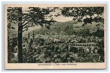 Postcard Sonneberg i Thur vom Schonberg Germany c1924 Posted ? Collotype