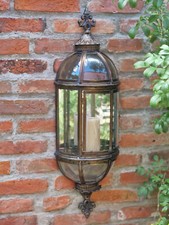 LANTERNA LUCE VENTO LAMPADA DA PARETE SPECCHIO ILLUMINAZIONE VIALETTO STILE ANTICO GIARDINO NUOVA