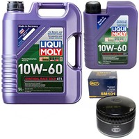 MotoröL Set GT1 10W-60 Liqui Moly 6 Liter + ÖLfilter FüR Opel Omega A Renault